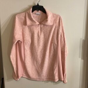 Columbia Light Pink Arctic Air quarter zip Fleece Pullover XL